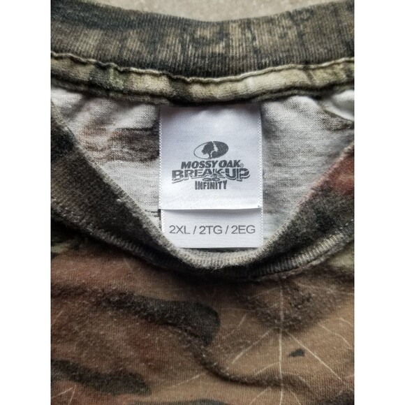 Mossy Oak Break Up Infinity Camouflage Long Sleeve Shirt 2XL XXL - Picture 3 of 6